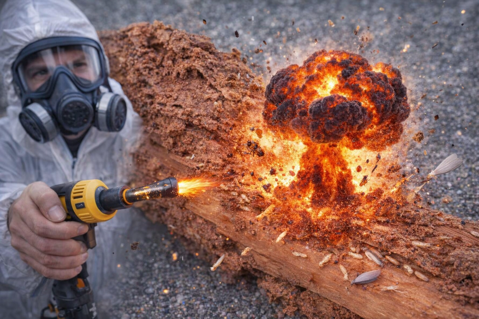 traitement anti thermite termites injection bois professionnel